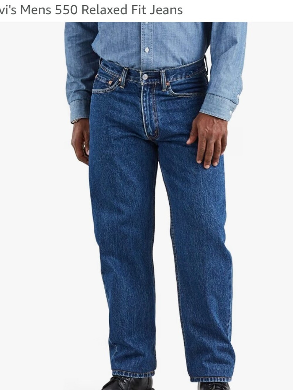 Levi's Relaxed Fit 550 Tapered Leg Men's Jeans - Medium Blue 34 × 32